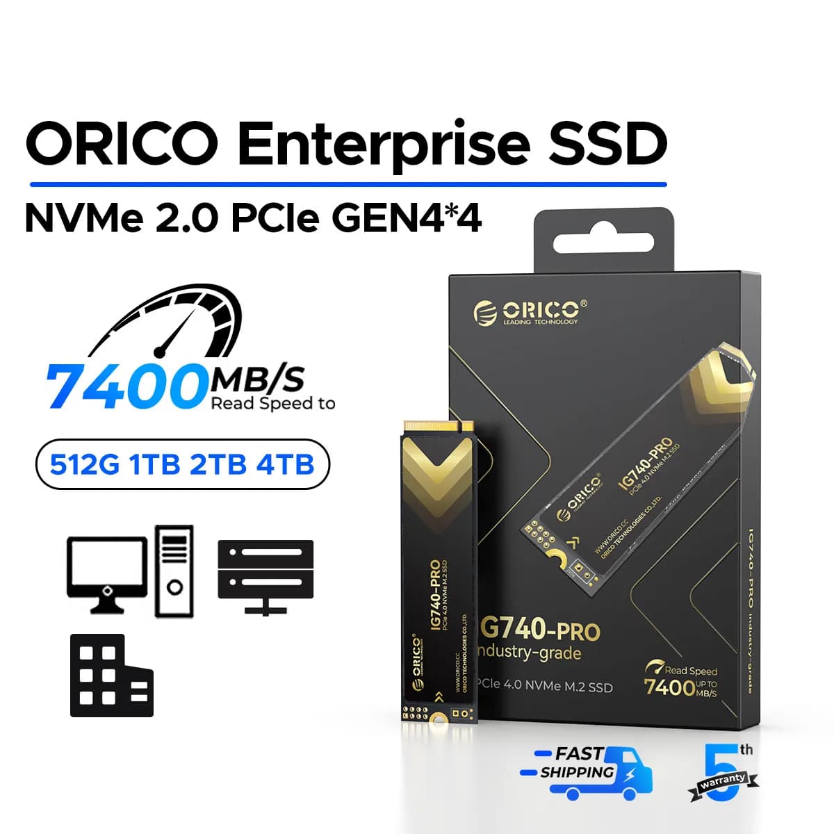 SSD اینترنال پریمیوم رده سازمانی اوریکو مدل IG740PRO-1TB — تصویر ۵