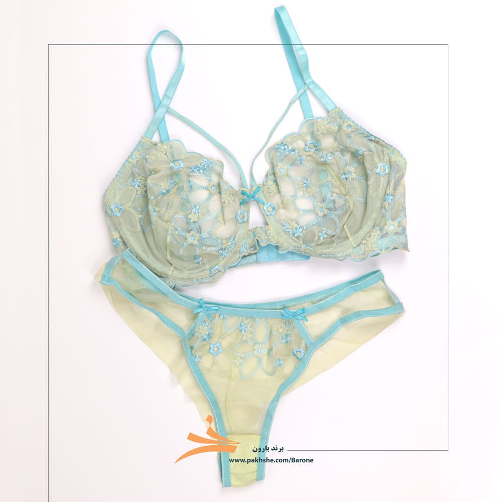 ست کاپ سی فیروزه ای هارنس دار برند بارون کد 345029 — تصویر ۴