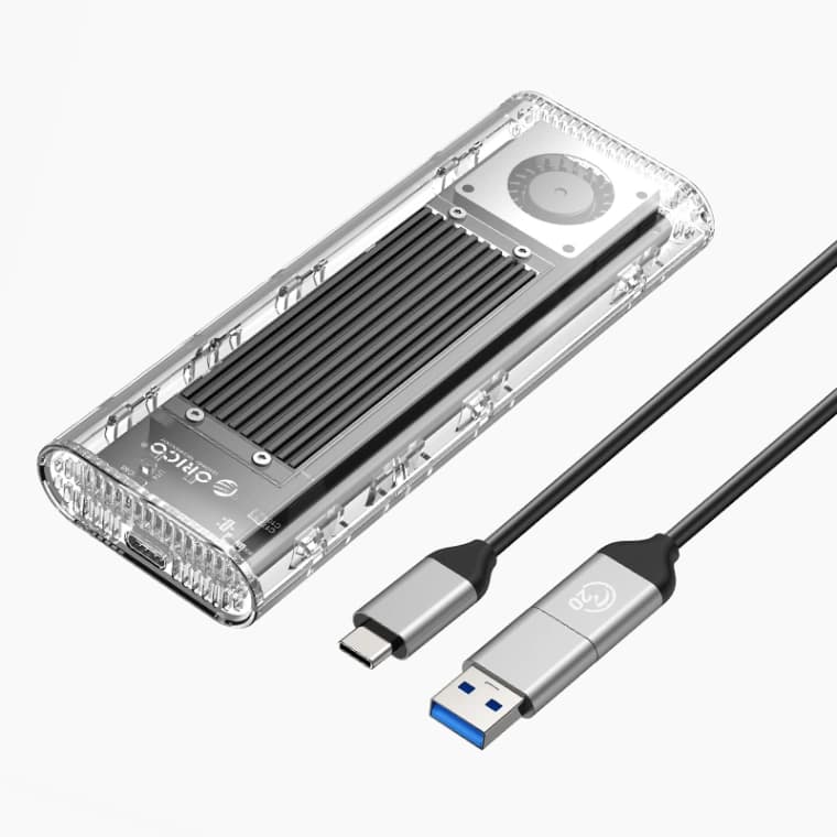 باکس M.2 NVMe SSD شفاف اوریکو مدل TCM2-G20 — تصویر ۳