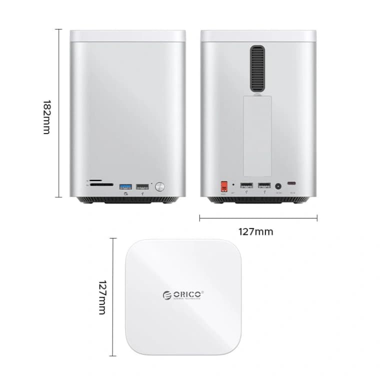 ذخیره ساز دو سینی Mac اوریکو مدل M435 — تصویر ۳