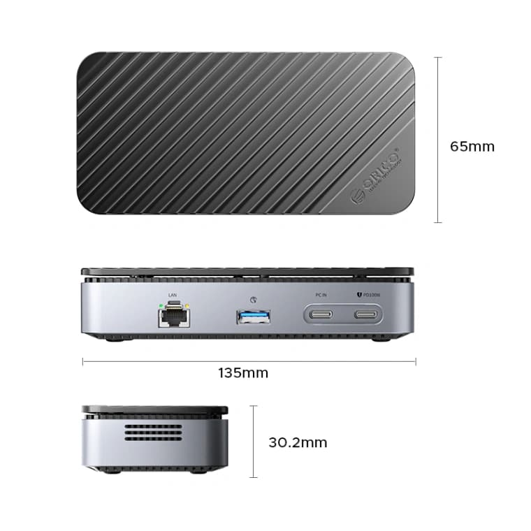 داک استیشن 9 پورت با باکس M.2 NVMe اوریکو مدل M2P7 — تصویر ۷