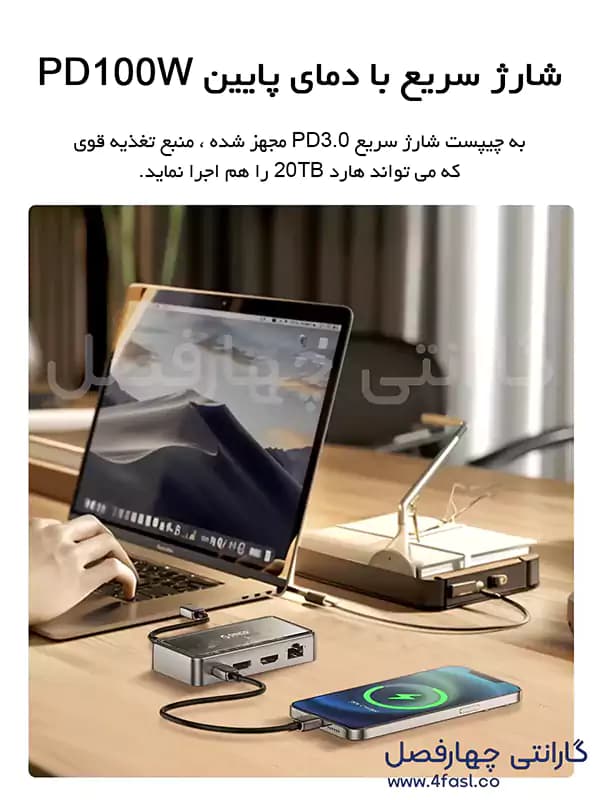 هاب داک استیشن 6 پورت اوریکو مدل TM10-6CP — تصویر ۴