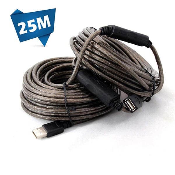 کابل افزایش طول 25 متری USB لمونتک (بافر دار) — تصویر ۲