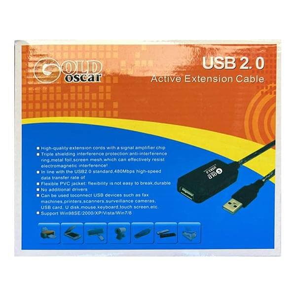 کابل افزایش طول 25 متری USB لمونتک (بافر دار) — تصویر ۳