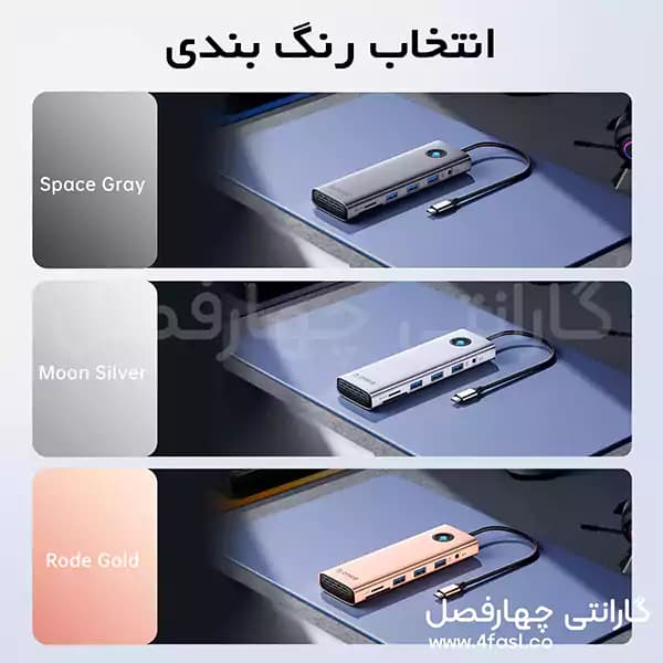 هاب USB-C هشت پورت اوریکو مدل PW11-8P — تصویر ۹