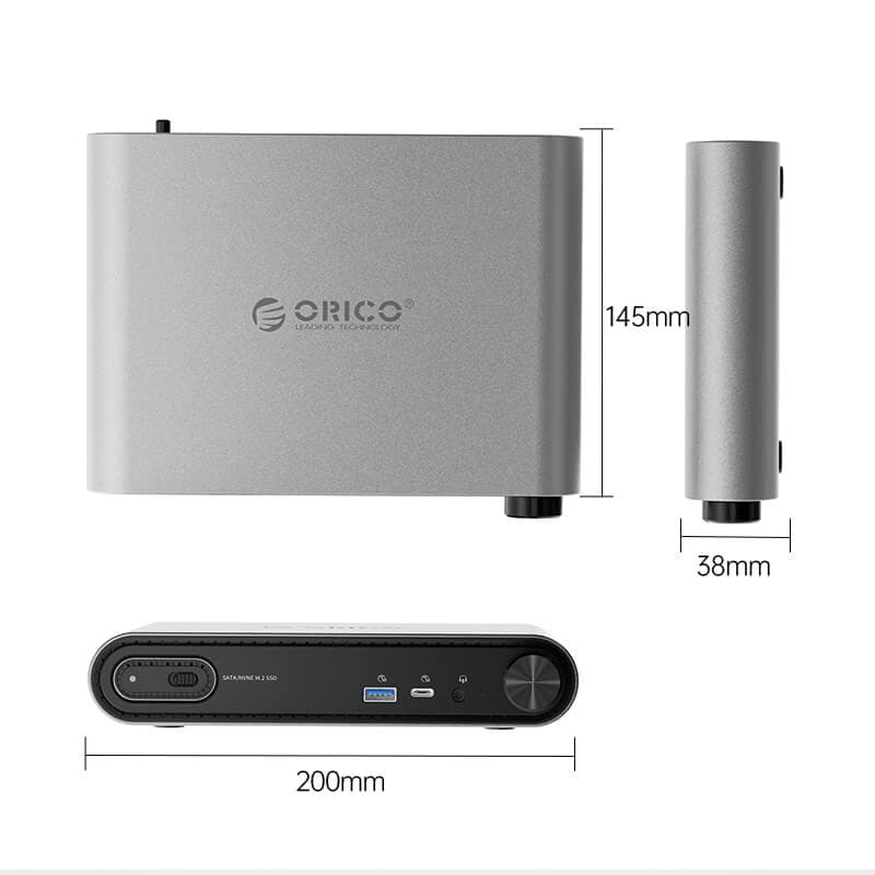 داک استیشن با 1 باکس M.2 NVMe مدل PTM1 — تصویر ۳