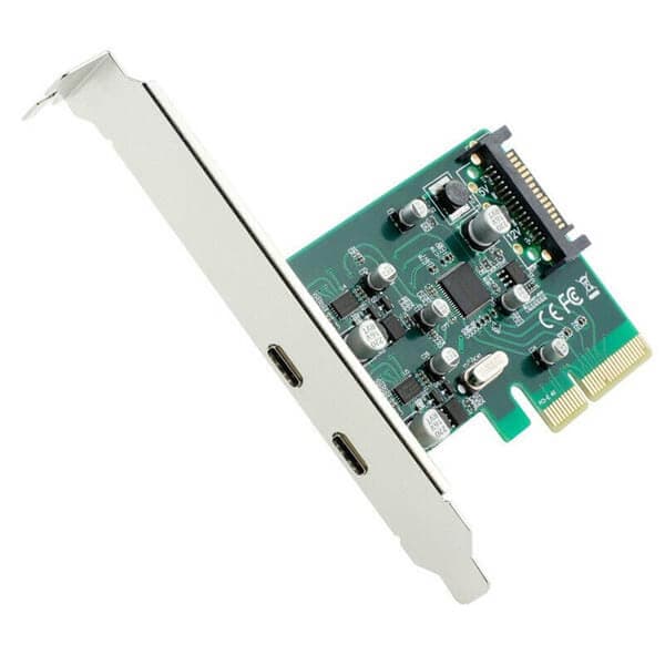 کارت تبدیل PCI-express به TYPE C دو پورت — تصویر ۲