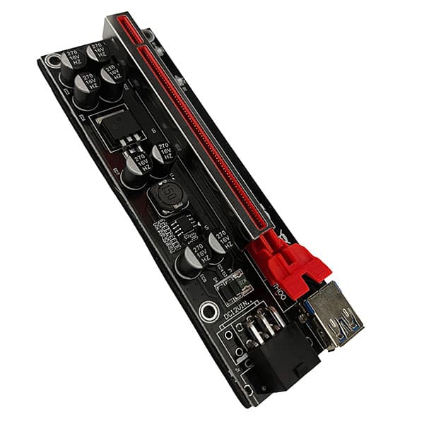 رایزر کارت گرافیک تبدیل PCI EXPRESS 1X به 16Xمدل 009S plus چیپ 150 — تصویر ۲