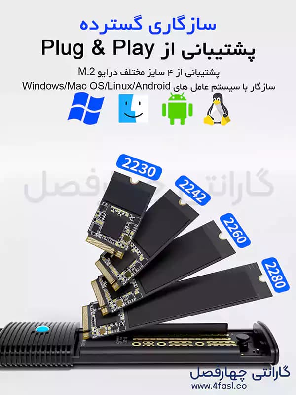 باکس M.2 NVMe/SATA اوریکو مدل ORT1M2-G2 — تصویر ۹