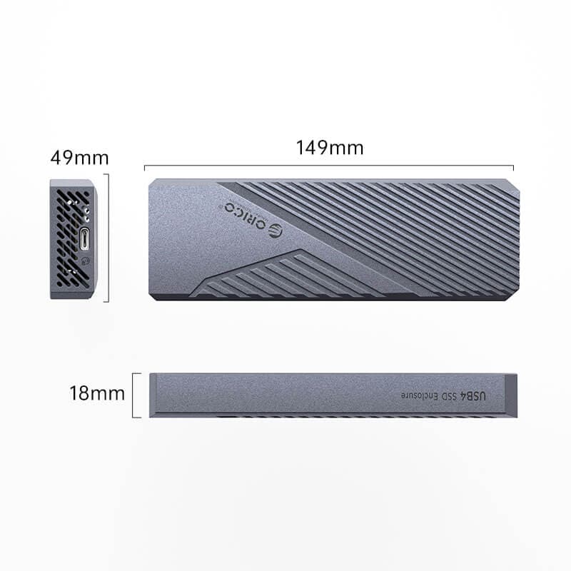 باکس USB4.0 M.2 NVMe 40Gbps اوریکو مدل CNM2-U4 — تصویر ۷