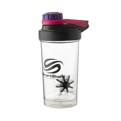 قمقمه شیکر ورزشی 500 سی سی سه تکه Smart Shake | طوسی/بنفش — تصویر ۶