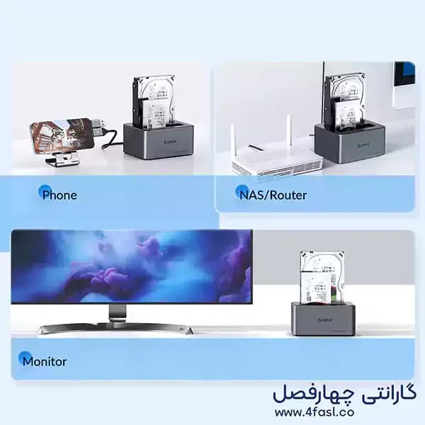 داک هارد و SSD اوریکو مدل 6656C3-C — تصویر ۷
