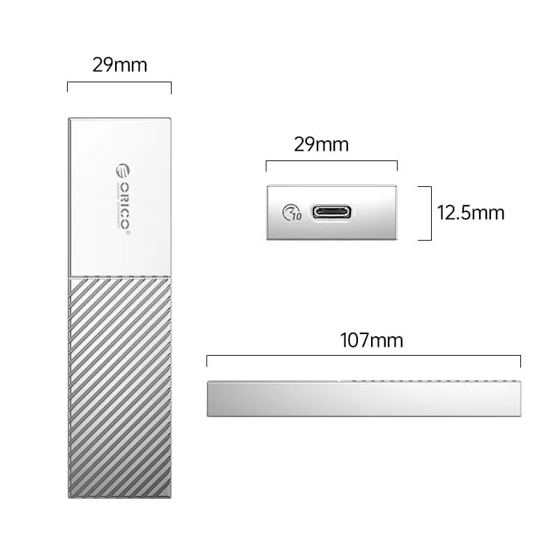 باکس M.2 NVMe مدل ORICO FV09C3-G2 — تصویر ۱۱