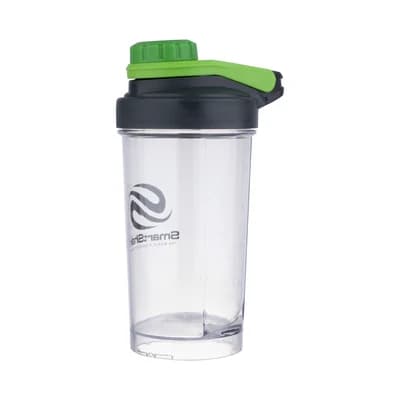 قمقمه شیکر ورزشی 500 سی سی سه تکه Smart Shake | طوسی/سبز — تصویر ۹
