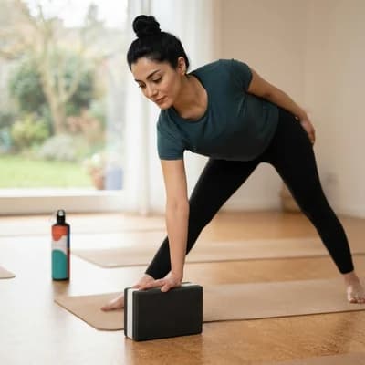 آجر بدنسازی یوگا ایران اسپورتر 03 I.S.Fitness | طوسی/سفید — تصویر ۹