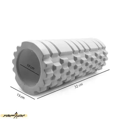 فوم رولر بدنسازی آجدار 33 سانتیمتری T01 | طوسی — تصویر ۹