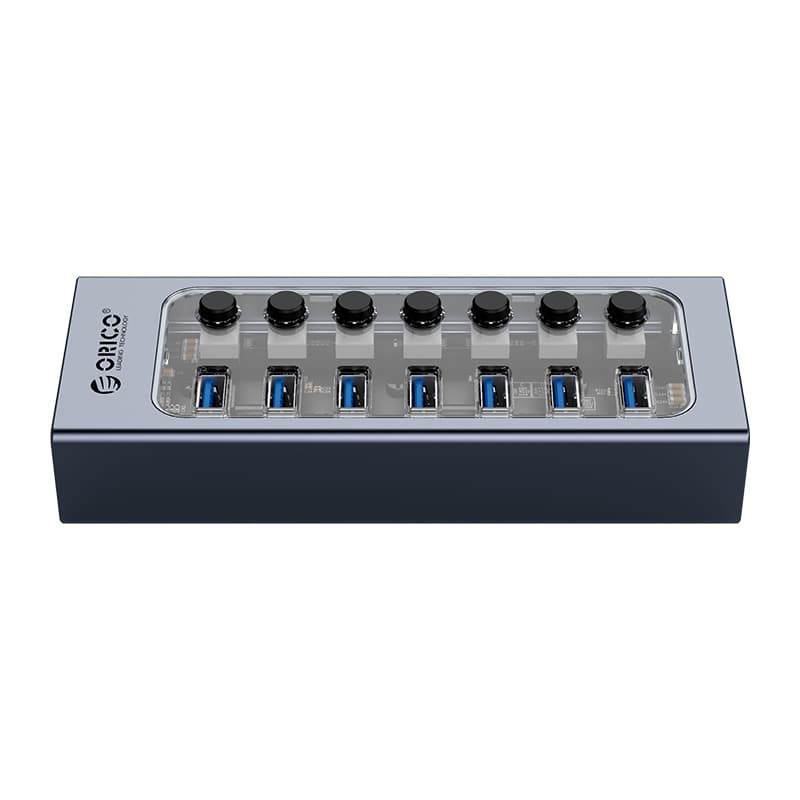 هاب 7پورت USB3 کلیددار ORICO AT2U3-7AB — تصویر ۵