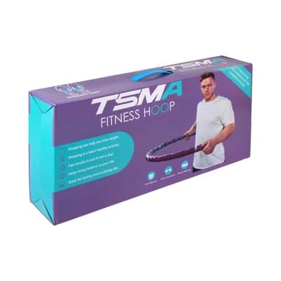 حلقه لاغری هولاهوپ بدنسازی TSMA DST | صورتی/زرد — تصویر ۸