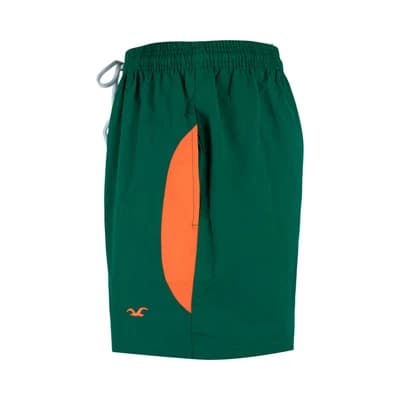 مایو شنا مردانه استخری HOLLISTER 815 | سبز/نارنجی — تصویر ۱۲
