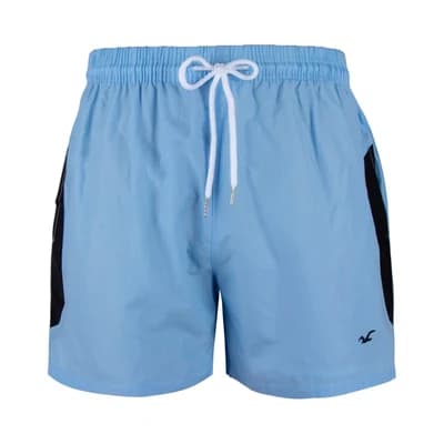 مایو شنا مردانه استخری HOLLISTER 815 | آبی/ مشکی — تصویر ۵