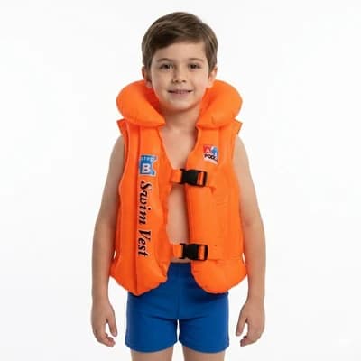 جلیقه شنا بادی SWIMMING VEST | نارنجی — تصویر ۳
