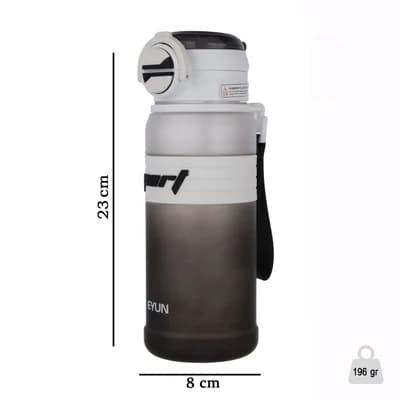 قمقمه ورزشی850 سی سی Eyun YY-171 | سفید/مشکی — تصویر ۹