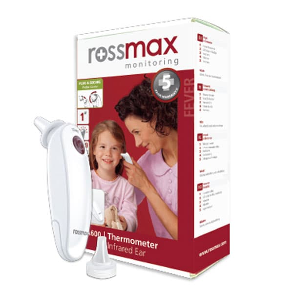 تب سنج مادون قرمز گوش رزمکس مدل ROSSMAX RA600 — تصویر ۲