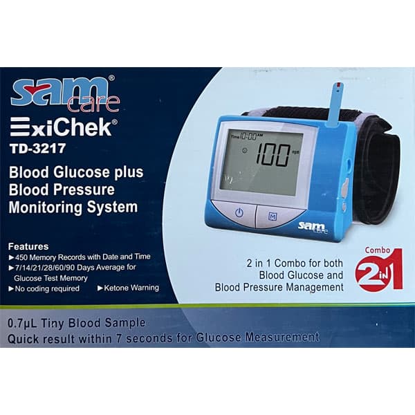 دستگاه تست قند خون و فشارسنج اکسی چک مدل Exichek TD-3217