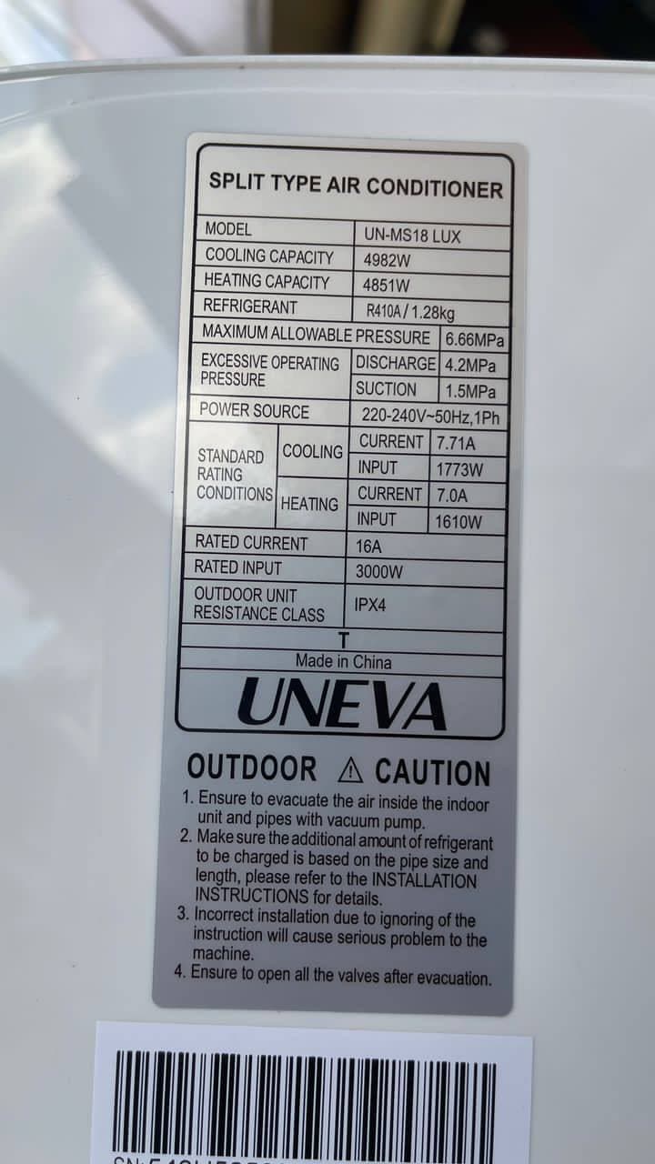 کولر گازی یونیوا ۱۸۰۰۰ لوکس- UN-MS18lux — تصویر ۹