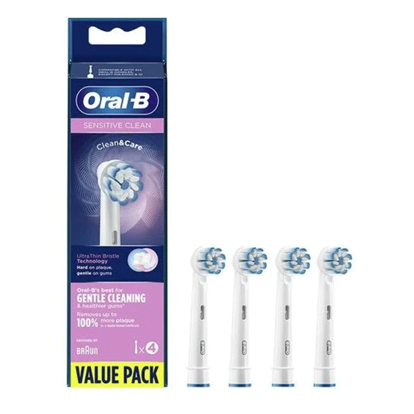 سری مسواک برقی حساس ارال بی 4 عددی Oral-B Sensitive — تصویر ۴