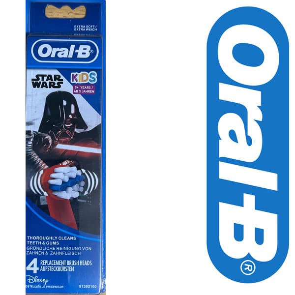 سری مسواک برقی کودک اورال بی 4 عددی Oral B Toothbrush Head — تصویر ۳