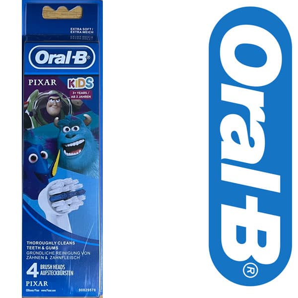 سری مسواک برقی کودک اورال بی 4 عددی Oral B Toothbrush Head — تصویر ۴