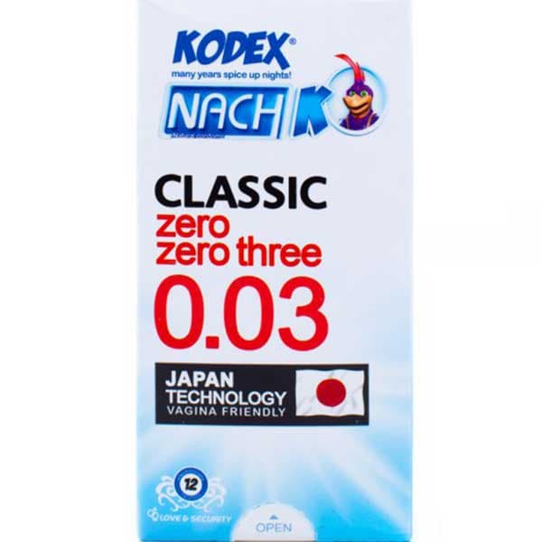 کاندوم ناچ کودکس مدل Classic 0.03