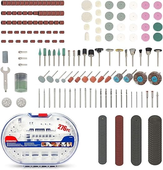 کیت لوازم جانبی برش و حکاکی وادفو مدل WRR2761 مجموعه 276 عددی — تصویر ۳
