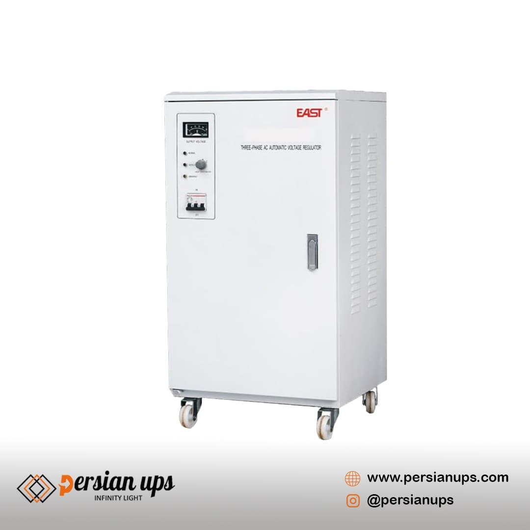 استابلایزر 60 کاوا ایست سروو موتور سه فاز مدل EAST ZTY-60KVA
