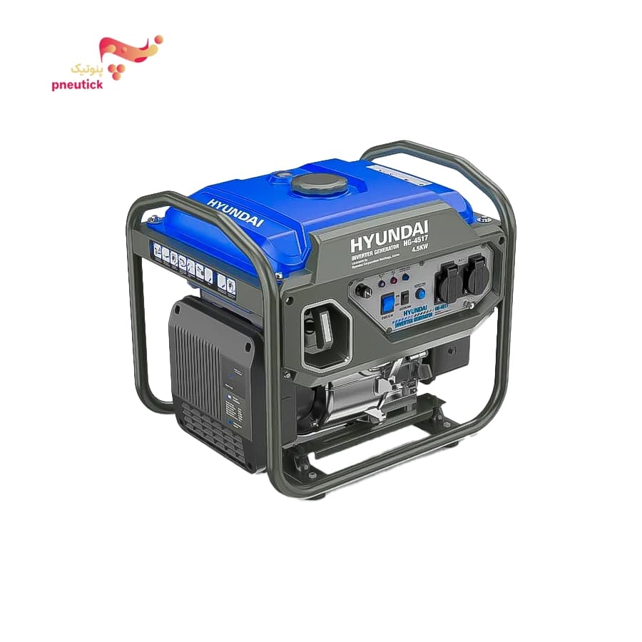 موتور برق بنزینی اینورتر هیوندای مدل HG-4517 | قدرت ۴.۵ کیلووات — تصویر ۲