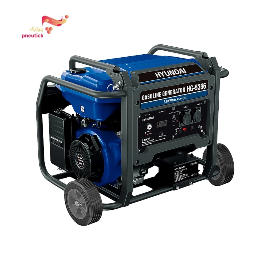موتور برق بنزینی هیوندای مدل HG-5356 | قدرت ۳.۰ کیلووات — تصویر ۲