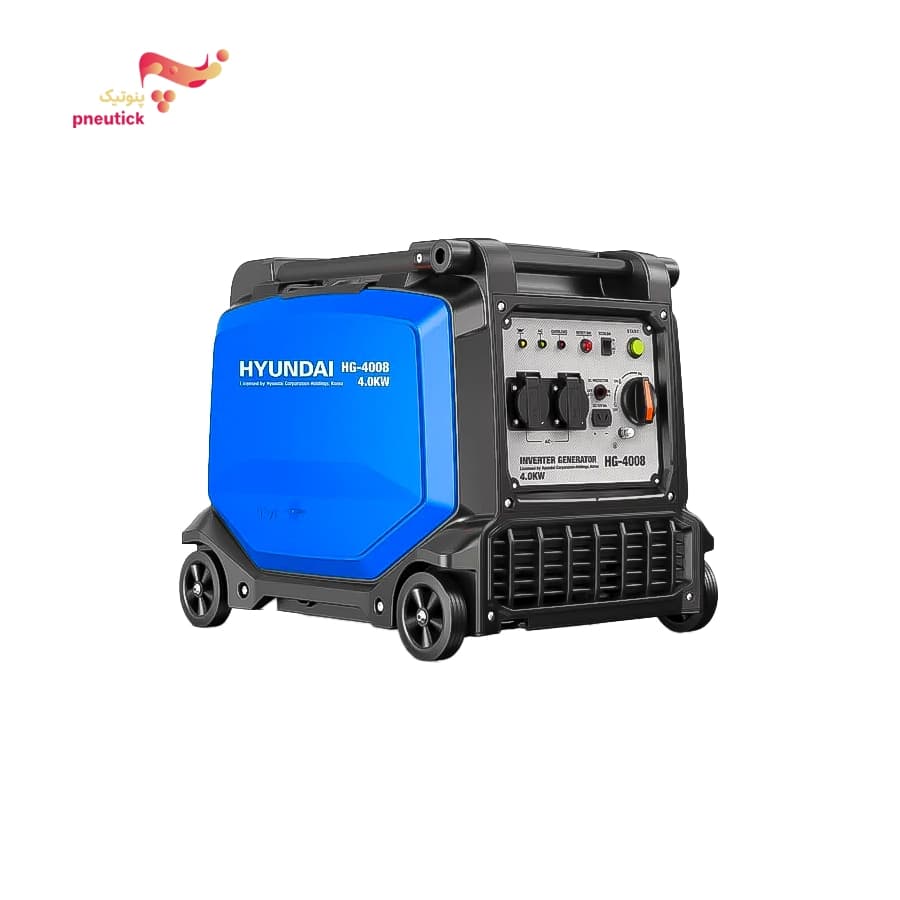 موتور برق بنزینی اینورتر سایلنت هیوندای مدل HG-4008 | قدرت ۴.۰ کیلووات
