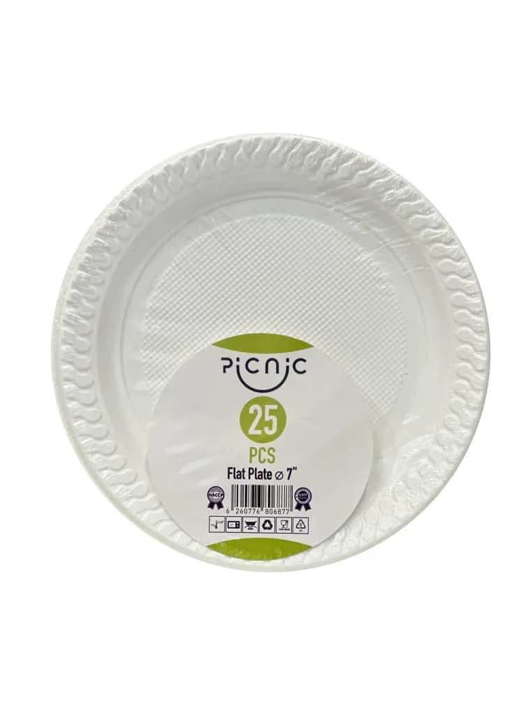 پیش دستی یکبار مصرف مدل تخت (PP) پیکنیک — تصویر ۲