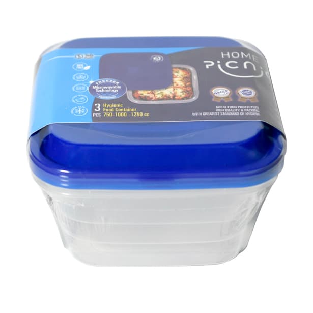 ظرف هات دلیوری مربع SLS (750-1000-1250) پیکنیک — تصویر ۴