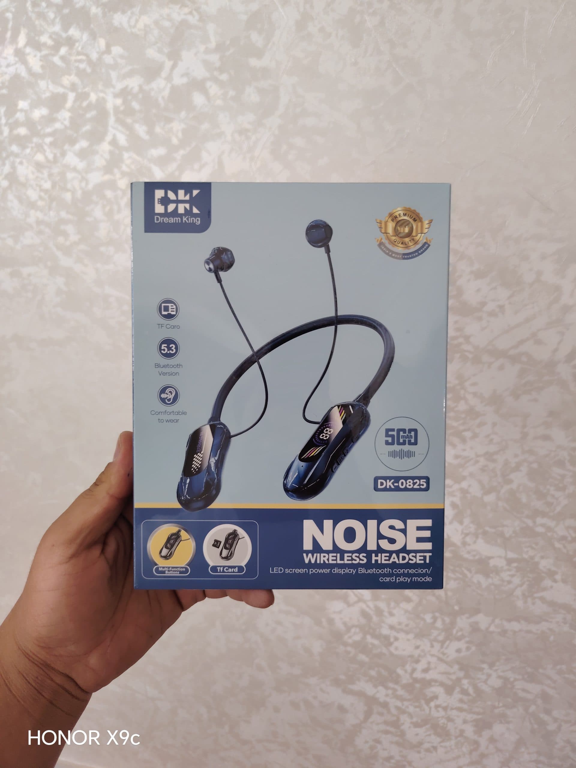 هندزفری گردنی بلوتوثی dk مدل DK-0825 پک ابی