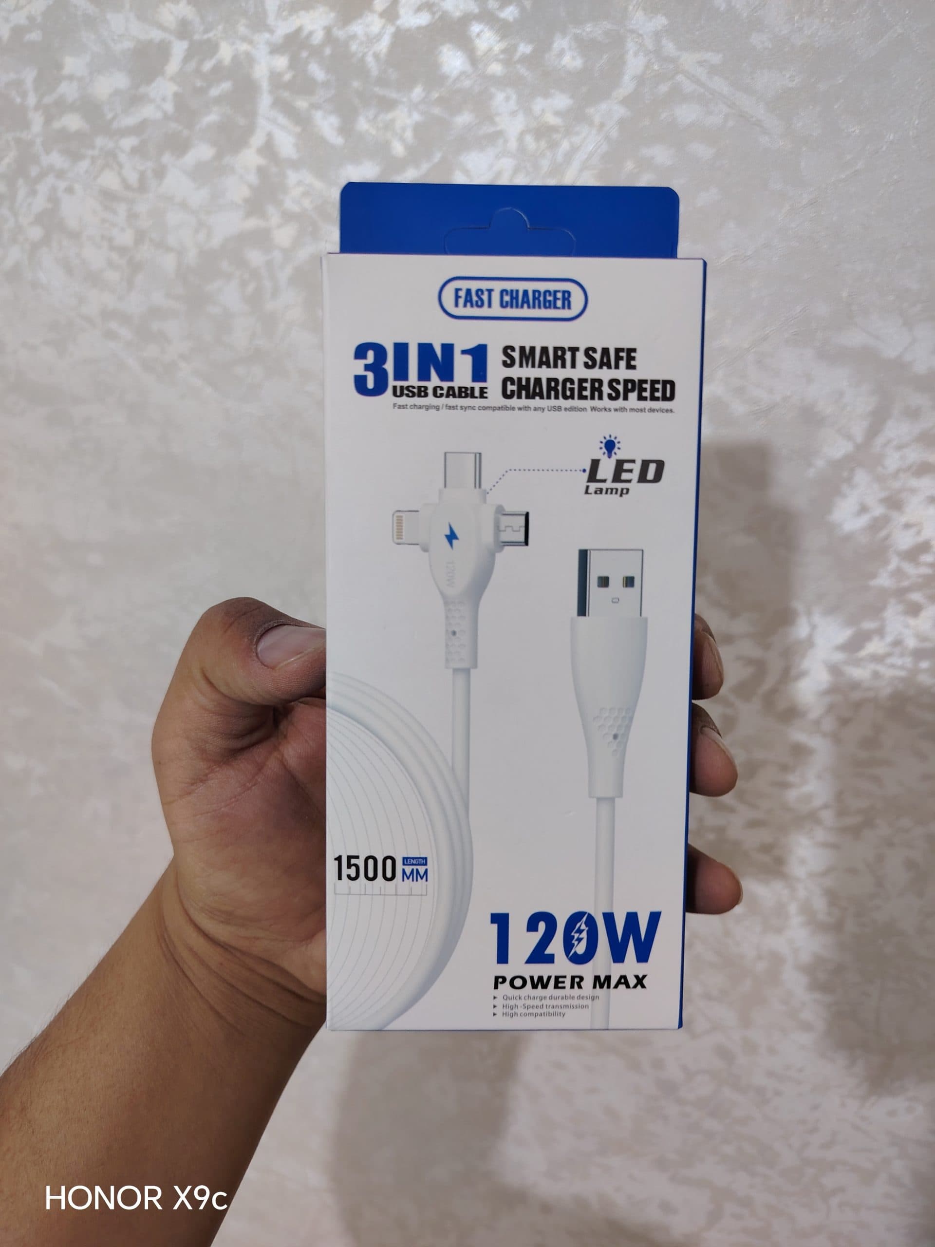 کابل ۳ کاره ۱۲۰w مدل power max