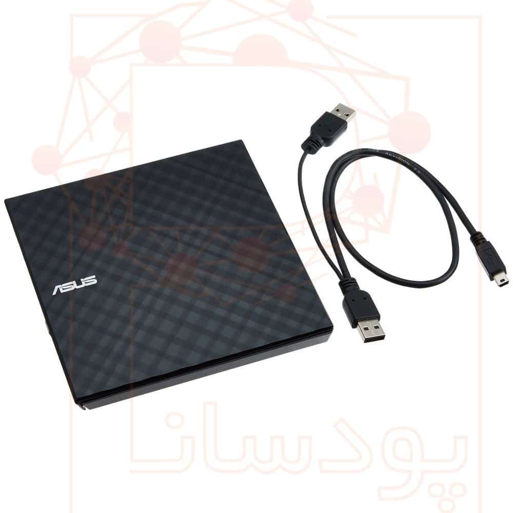 دی وی دی رایتر اکسترنال ایسوس مدل SDRW-08D2S-U Lite استوک — تصویر ۳