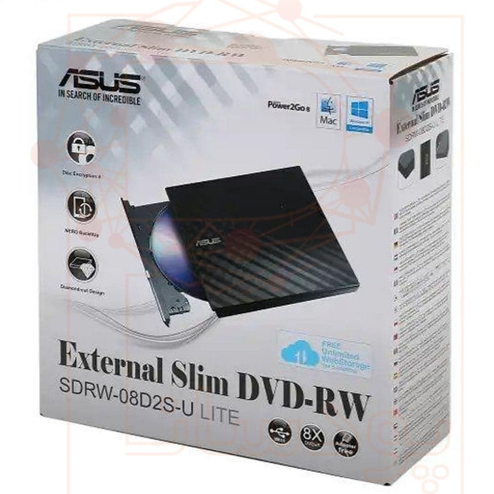 دی وی دی رایتر اکسترنال ایسوس مدل SDRW-08D2S-U Lite استوک — تصویر ۵
