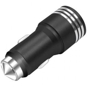 شارژر فندکی بدنه فلزی با خروجی 2 پورت USB