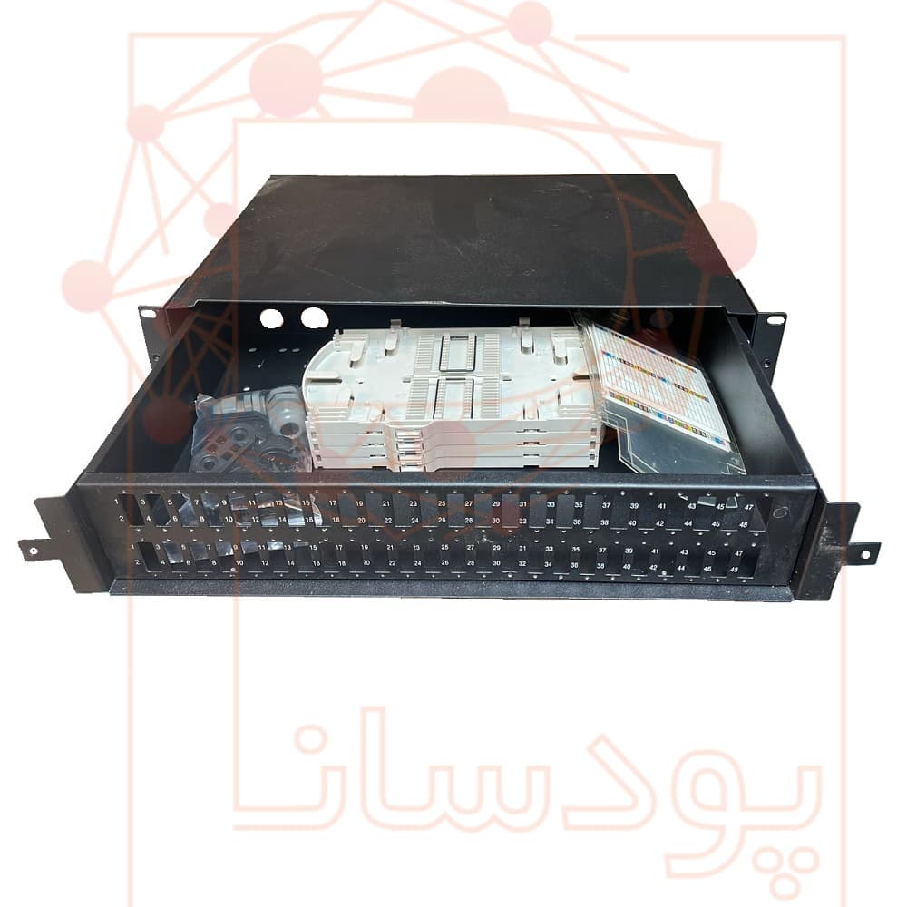 پچ پنل فیبرنوری 48 پورت داپلکس 2 یونیت — تصویر ۳