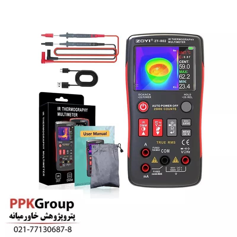 دوربین حرارتی و مولتی متر زویی مدل ZT-R02 — تصویر ۸