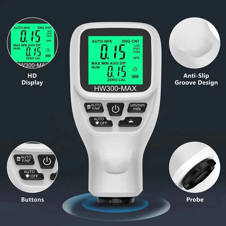 ضخامت سنج رنگ خودرو مدل HW300-MAX — تصویر ۶