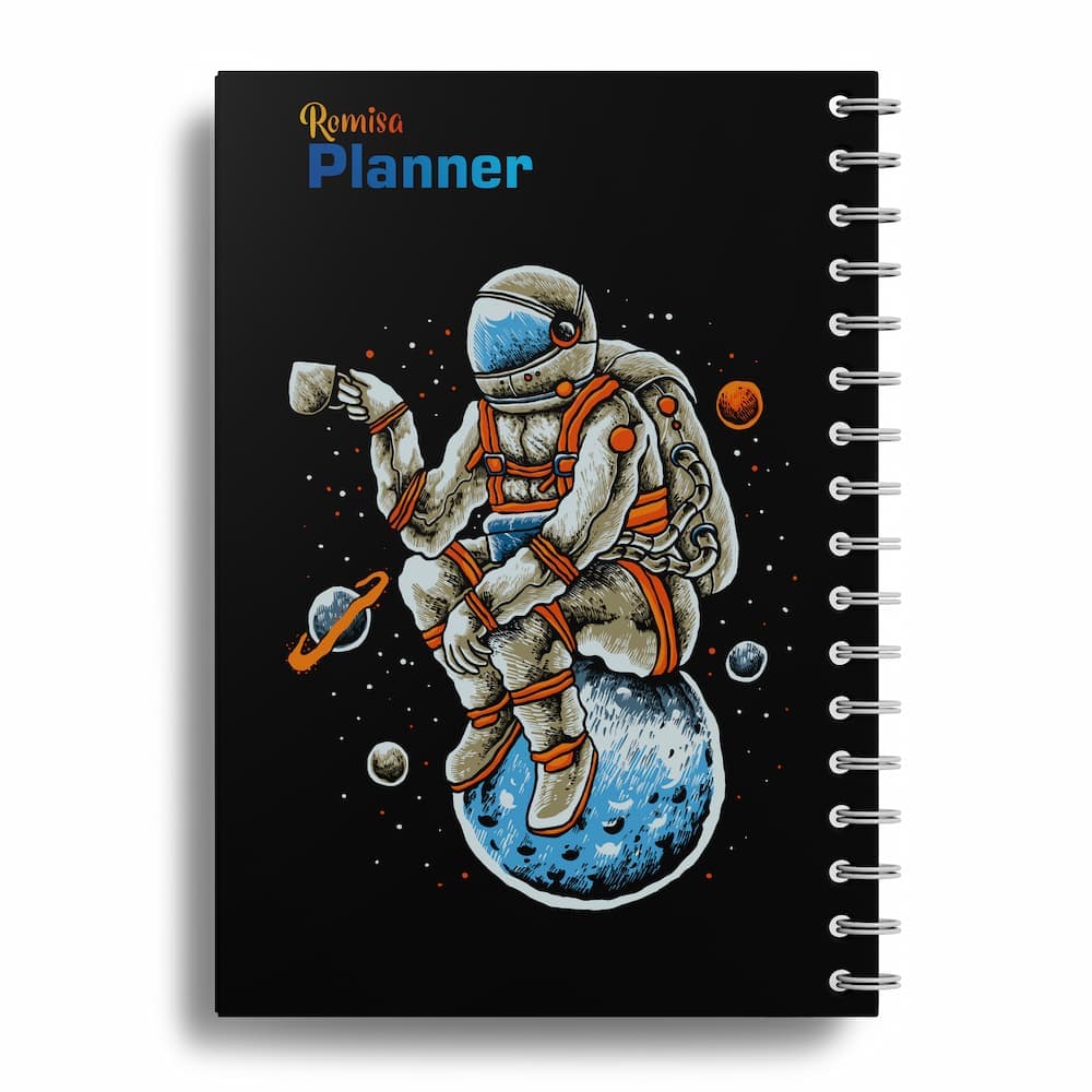 دفتر برنامه ریزی (پلنر planner) طرح فضانورد کد 0010