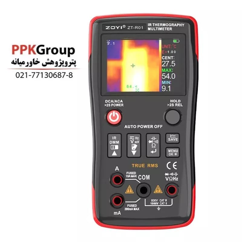 دوربین حرارتی و مولتی‌متر زویی مدل ZT-Ro1 2 IN 1